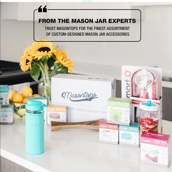 NWOT Mason Jar Water Bottle Set - Picture 4 of 5